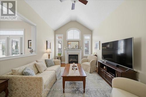 51 Tonner Crescent, Aurora, ON - Indoor Photo Showing Living Room With Fireplace