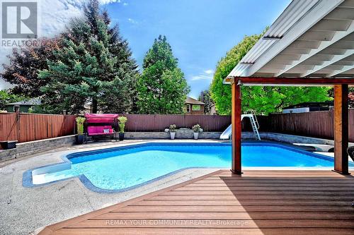 48 Haskell Crescent, Aurora, ON - Outdoor With In Ground Pool With Deck Patio Veranda With Backyard