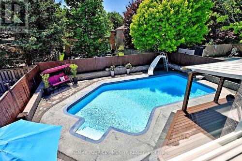 48 Haskell Crescent, Aurora, ON - Outdoor With In Ground Pool With Deck Patio Veranda With Backyard