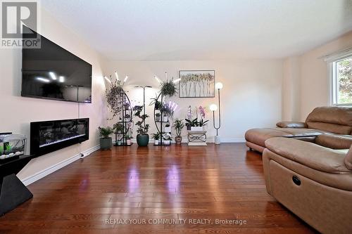 48 Haskell Crescent, Aurora, ON - Indoor Photo Showing Living Room With Fireplace