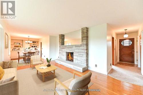 6162 Highway 9, King, ON - Indoor Photo Showing Living Room With Fireplace