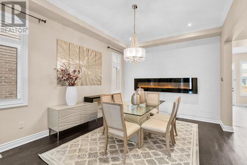 8 King Boulevard, King, ON - Indoor Photo Showing Dining Room With Fireplace