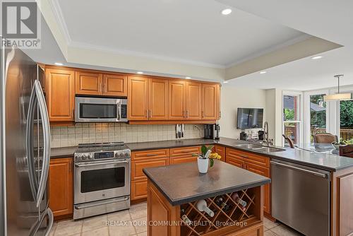 23 Cranberry Lane, Aurora, ON - Indoor Photo Showing Kitchen With Double Sink