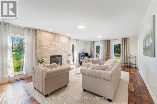 6743 3Rd Line, New Tecumseth, ON - Indoor Photo Showing Living Room With Fireplace