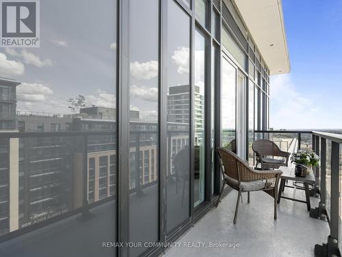 Oversized private balcony - 1012 - 99 Eagle Rock Way, Vaughan, ON -  With Balcony With Exterior