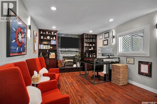 217 Mount Allison Crescent, Saskatoon, SK - Indoor With Fireplace