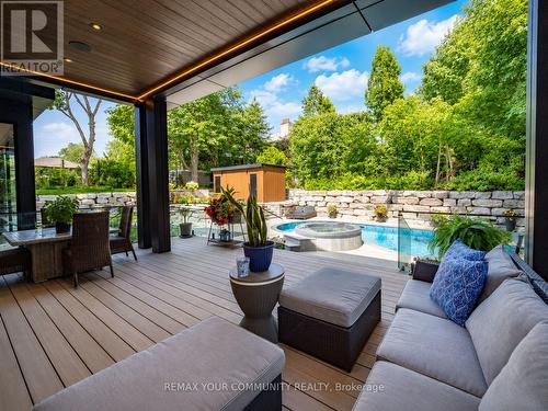 35 Riverside Boulevard, Vaughan, ON - Outdoor With In Ground Pool With Deck Patio Veranda With Exterior