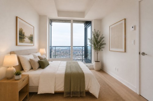 Chambre à coucher principale - 3203-1288 Rue St-Antoine O., Montréal (Ville-Marie), QC - Indoor Photo Showing Bedroom