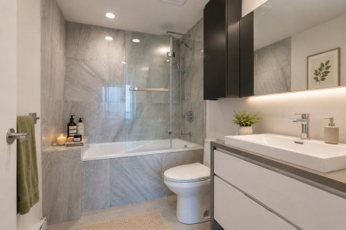 Salle de bains attenante à la CCP - 3203-1288 Rue St-Antoine O., Montréal (Ville-Marie), QC - Indoor Photo Showing Bathroom
