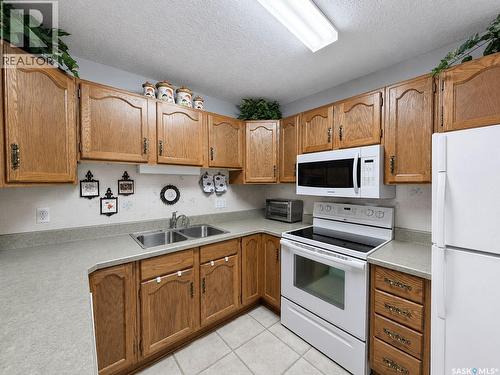 304 255 7Th Street E, Prince Albert, SK - Indoor Photo Showing Kitchen With Double Sink
