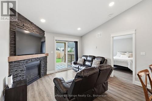 241 Eccles Avenue, West Grey, ON - Indoor Photo Showing Living Room With Fireplace