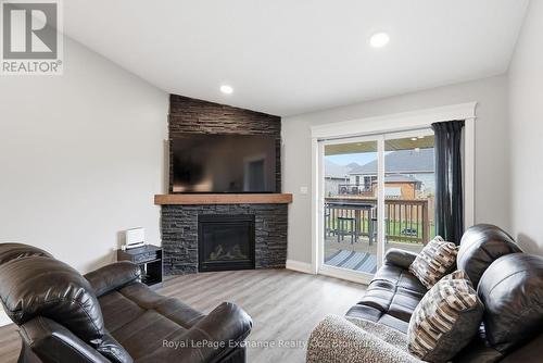 241 Eccles Avenue, West Grey, ON - Indoor Photo Showing Living Room With Fireplace