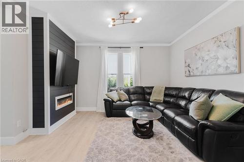 35 Shade Street, Cambridge, ON - Indoor Photo Showing Living Room With Fireplace