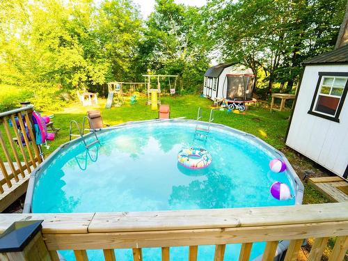 42 Victoria Street, Amherst, NS - Outdoor With Above Ground Pool With Backyard