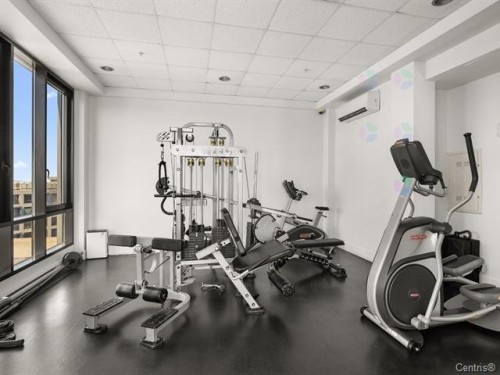 Exercise Room - 1002-4975 Rue Jean-Talon O., Montréal (Côte-Des-Neiges/Notre-Dame-De-Grâce), QC - Indoor Photo Showing Gym Room