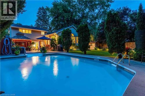 138 Judith Crescent, Ancaster, ON - Outdoor With In Ground Pool With Backyard