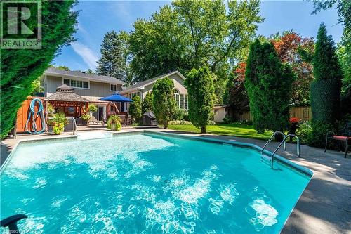 138 Judith Crescent, Ancaster, ON - Outdoor With In Ground Pool With Backyard