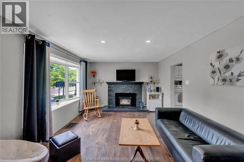 12 Mckinnon Drive, Chatham, ON - Indoor Photo Showing Living Room With Fireplace