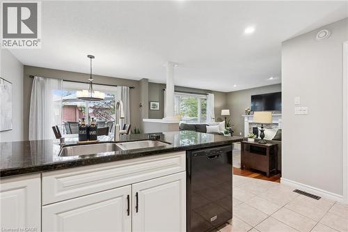 17 Carroll Crescent, Guelph, ON - Indoor Photo Showing Kitchen With Double Sink