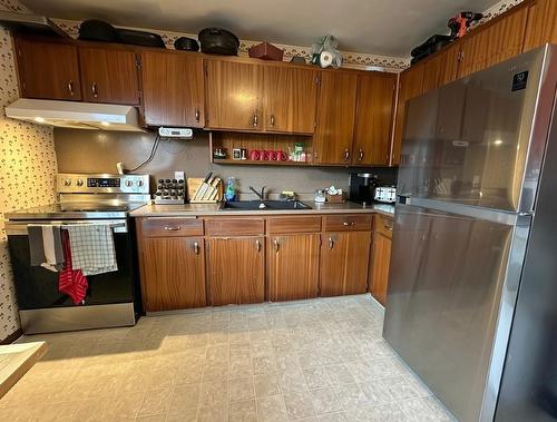 579 Simon Fraser Drive, Thunder Bay, ON - Indoor Photo Showing Kitchen With Double Sink