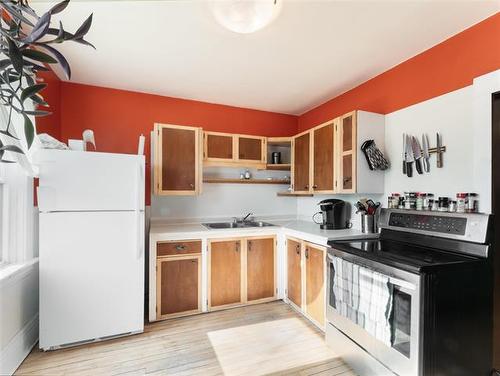 529 Sherburn St, Winnipeg, MB - Indoor Photo Showing Kitchen With Double Sink