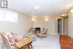 Lower Level Family Room with Gas Fireplace - 