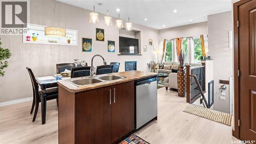 110 S Avenue S, Saskatoon, SK - Indoor Photo Showing Kitchen With Double Sink