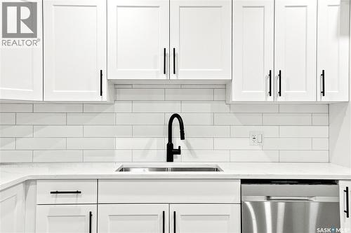 247 Thakur Street, Saskatoon, SK - Indoor Photo Showing Kitchen With Double Sink With Upgraded Kitchen