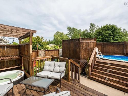 37 Pearl Drive, Colby, NS - Outdoor With Above Ground Pool With Deck Patio Veranda With Exterior