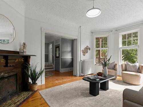 1890 Vernon Street, Halifax, NS - Indoor Photo Showing Living Room With Fireplace