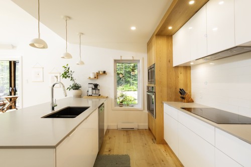 Cuisine - 711 Rue Des Cervidés, Sainte-Adèle, QC - Indoor Photo Showing Kitchen With Double Sink