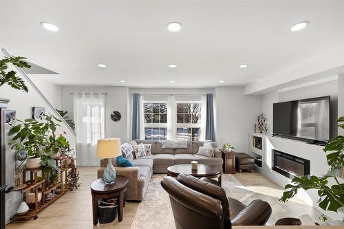 210 Main Street, Selkirk, MB - Indoor Photo Showing Living Room With Fireplace