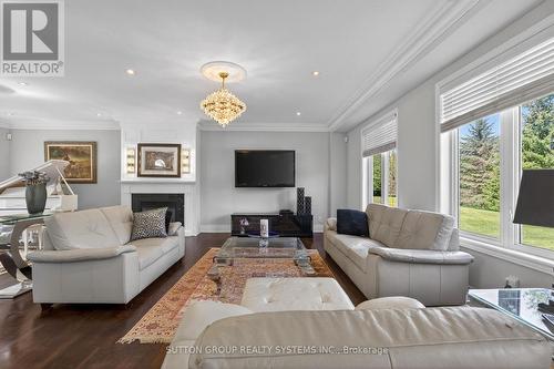 3165 Mcphail Way, Milton, ON - Indoor Photo Showing Living Room With Fireplace