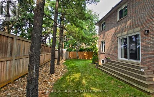 Large private backyard with mature trees. - 1665 Asgard Drive, Mississauga, ON - Outdoor With Exterior