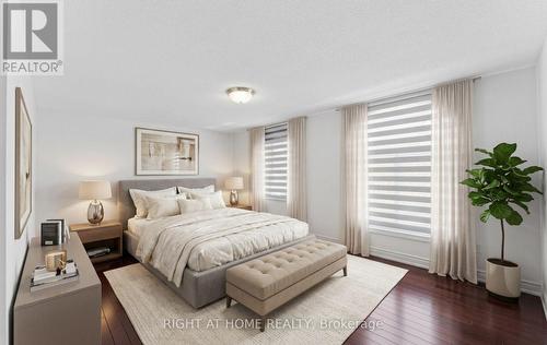 Spacious primary suite (digitally staged). - 1665 Asgard Drive, Mississauga, ON - Indoor Photo Showing Bedroom