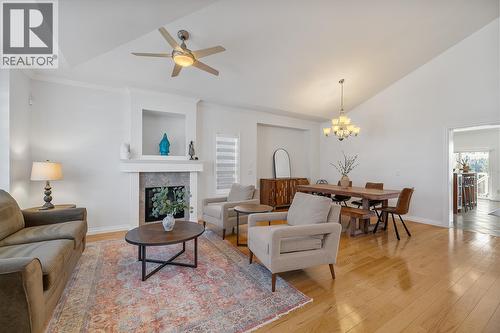 1285 Tanemura Crescent, Kelowna, BC - Indoor Photo Showing Living Room With Fireplace