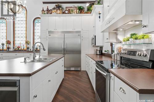 Mickleborough Acreage, Lumsden Rm No. 189, SK - Indoor Photo Showing Kitchen With Double Sink