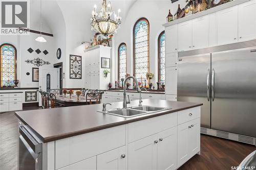 Mickleborough Acreage, Lumsden Rm No. 189, SK - Indoor Photo Showing Kitchen With Double Sink