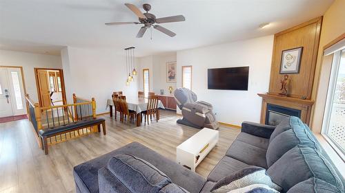 3329 Mt Fisher Drive, Cranbrook, BC - Indoor Photo Showing Living Room With Fireplace