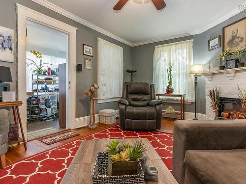 68 Connaught Avenue, Middleton, NS - Indoor Photo Showing Living Room With Fireplace