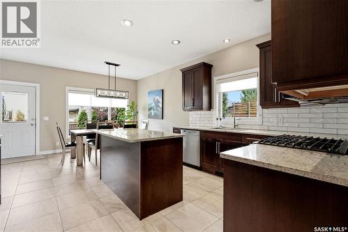 315 Werschner Lane, Saskatoon, SK - Indoor Photo Showing Kitchen With Double Sink