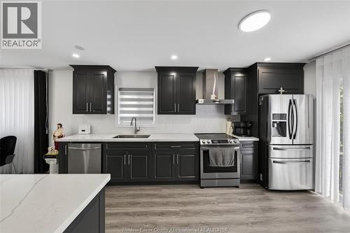 4844 Whitefish Crescent, Windsor, ON - Indoor Photo Showing Kitchen With Stainless Steel Kitchen With Upgraded Kitchen