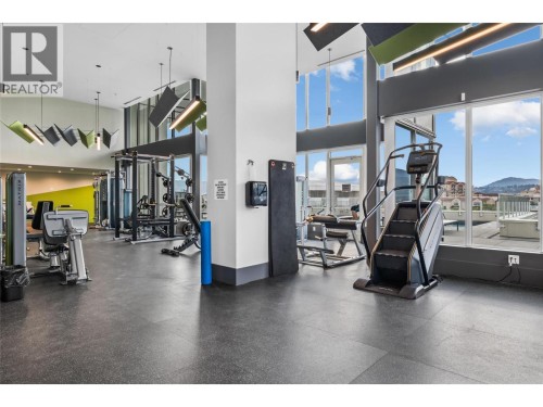 Gym - 1191 Sunset Drive Unit# 609, Kelowna, BC - Indoor Photo Showing Gym Room