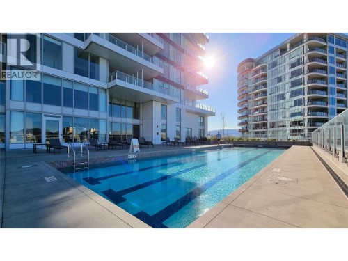 Adult Pool - 1191 Sunset Drive Unit# 609, Kelowna, BC - Outdoor With In Ground Pool