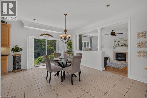 26 Packham Circle, Brampton, ON - Indoor Photo Showing Dining Room With Fireplace