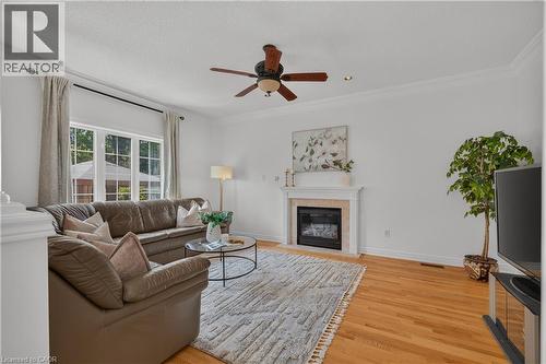 26 Packham Circle, Brampton, ON - Indoor Photo Showing Living Room With Fireplace