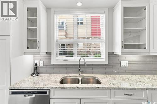 116 1025 Moss Avenue, Saskatoon, SK - Indoor Photo Showing Kitchen With Double Sink With Upgraded Kitchen