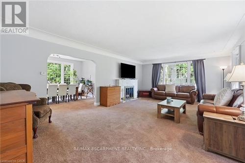 938 Cloverleaf Drive, Burlington, ON - Indoor Photo Showing Living Room With Fireplace