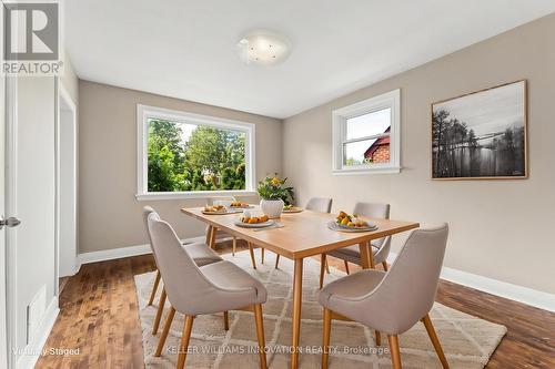 VIRTUALLY STAGED - 580 Weber Street E, Kitchener, ON - Indoor Photo Showing Dining Room