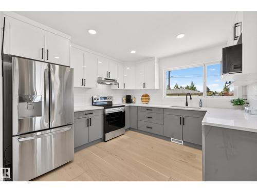6011 93A Av Nw, Edmonton, AB - Indoor Photo Showing Kitchen With Upgraded Kitchen